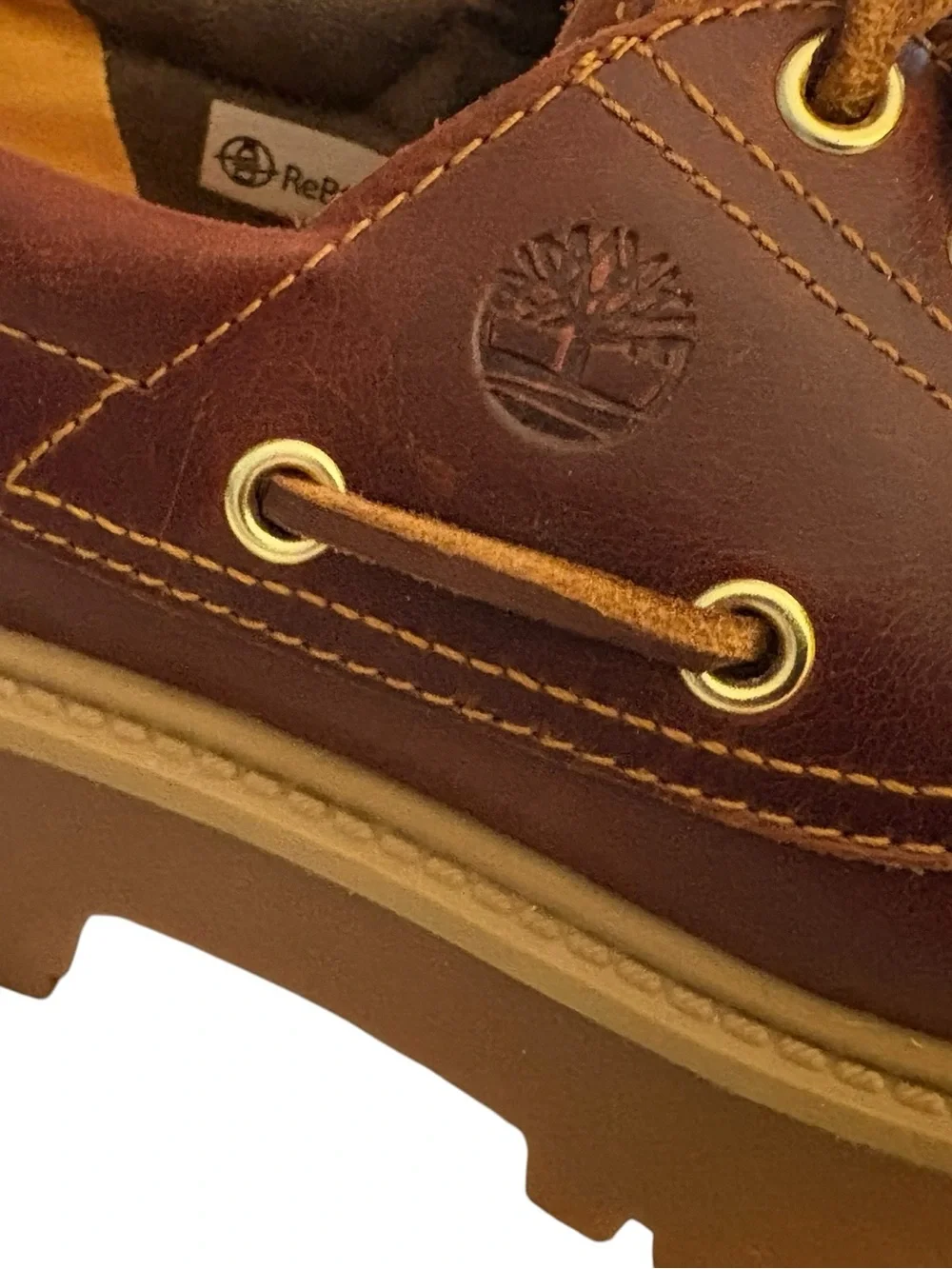 Women's Timberland Stone Street Platform Boat Shoe Rootbeer Color Size 7.5